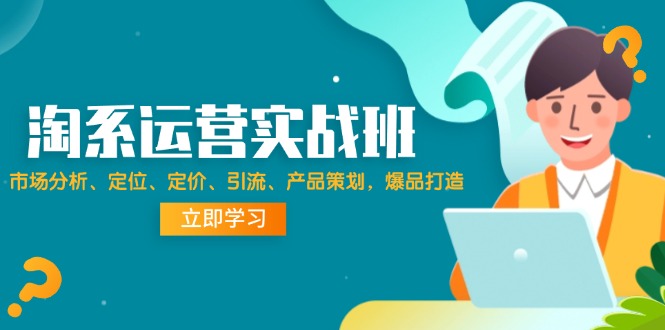 （12186期）淘系运营实战班：市场分析、定位、定价、引流、产品策划，爆品打造-中创网-创业项目大全_网络资源分享