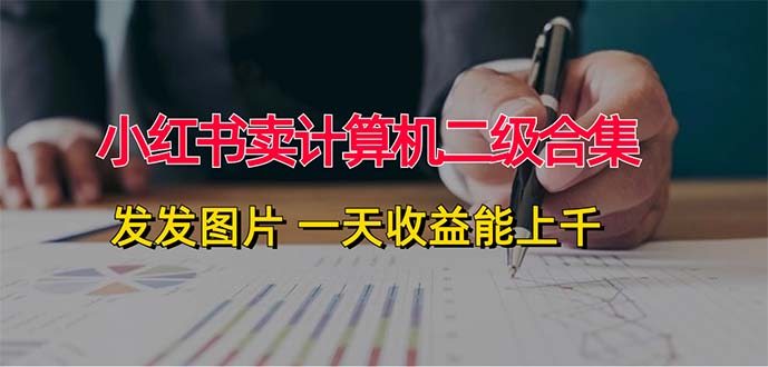 （12228期）小红书卖计算机二级合集，发发图片 一天收益能上千-中创网-创业项目大全_网络资源分享