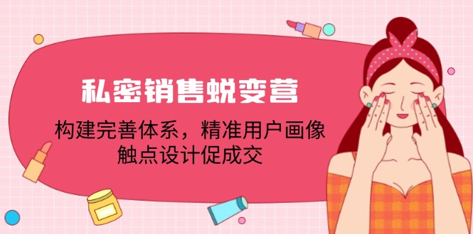 （12436期）私密销售蜕变营：构建完善体系，精准用户画像，触点设计促成交-中创网-创业项目大全_网络资源分享