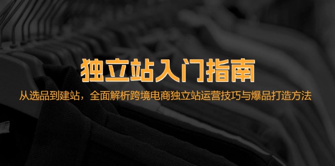 （12882期）独立站入门指南：从选品到建站，全面解析跨境电商独立站运营技巧与爆品…-中创网-创业项目大全_网络资源分享