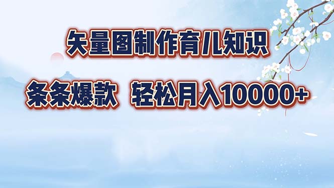 （12902期）矢量图制作育儿知识，条条爆款，月入10000+-中创网-创业项目大全_网络资源分享
