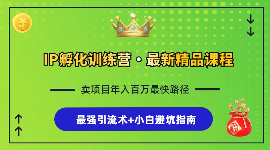 （13055期）IP孵化训练营，知识付费全流程+最强引流术+小白避坑指南-中创网-创业项目大全_网络资源分享