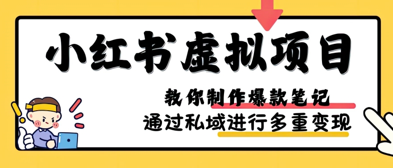 小红书虚拟项目实战，爆款笔记制作，矩阵放大玩法分享-中创网-创业项目大全_网络资源分享