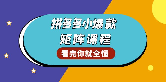 （13699期）拼多多爆款矩阵课程：教你测出店铺爆款，优化销量，提升GMV，打造爆款群-中创网-创业项目大全_网络资源分享