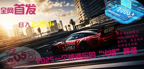 全网首发：2025一个被遗忘的“火爆”赛道轻松日入多张-中创网-创业项目大全_网络资源分享