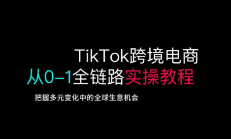 TikTok跨境电子商务从0-1全链路营销多方位实际操作实例教程，掌握多元化发展中全球买卖机遇-中创网_专注互联网创业,项目资源整合-中创网-创业项目大全_网络资源分享