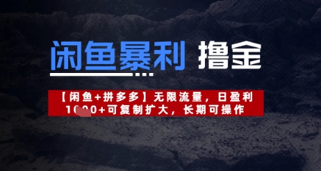 闲鱼暴利撸金无限流量，日盈利几张，可复制扩大，长期可操作-中创网-创业项目大全_网络资源分享