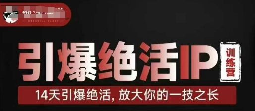 引爆绝活IP训练营，14天引爆绝活，放大你的一技之长-中创网-创业项目大全_网络资源分享