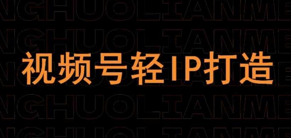 视频号线上课程，视频号轻IP打造-中创网-创业项目大全_网络资源分享