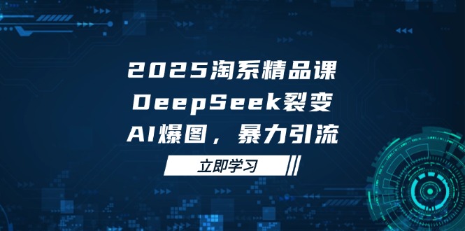 （14639期）2025 淘系精品课，DeepSeek 裂变，AI 爆图，暴力引流-中创网-创业项目大全_网络资源分享