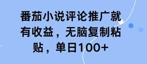 番茄小说评论推广就有收益，无脑复制粘贴，单日100+-中创网-创业项目大全_网络资源分享