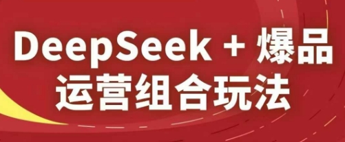 DeepSeek+爆品运营组合玩法，2025淘系精品课-中创网-创业项目大全_网络资源分享